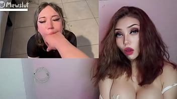 Masturbandome con la caliente chica tragona de semen