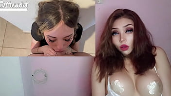 Masturbandome con la caliente chica tragona de semen