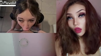 Masturbandome con la caliente chica tragona de semen