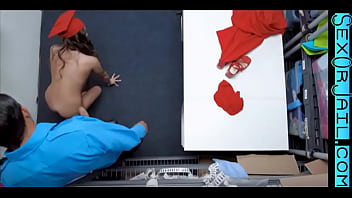 Teen caught and fucked raw by a office