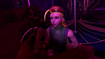 Cammy white in a vr experience