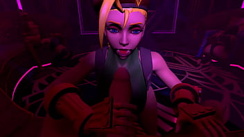 Cammy white in a vr experience