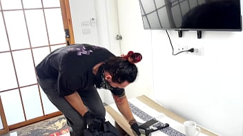 She loves to be tied up while giving blowjob