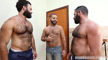 Three Very Hairy Men Having An Orgy thumbnail