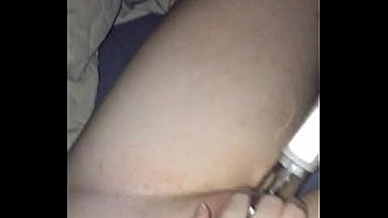 Chubby girl pleasures her wet pussy with dildos