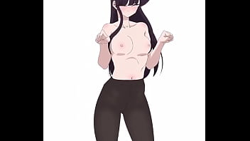 Komi san cute dance tits move