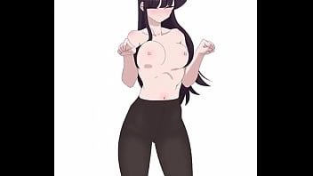 Komi san cute dance tits move