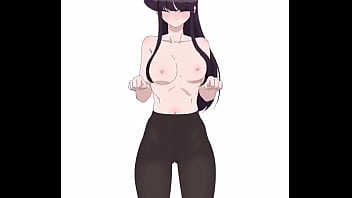 Komi san cute dance tits move