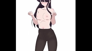 Komi san cute dance tits move