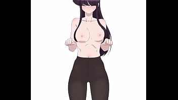 Komi san cute dance tits move
