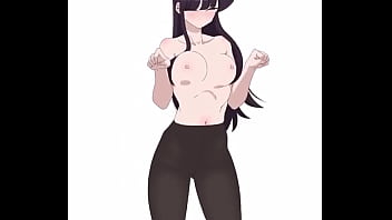 Komi san cute dance tits move