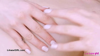 Stunning brunette beauty naked close up