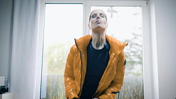 Hot milf in nylons and winterjacket