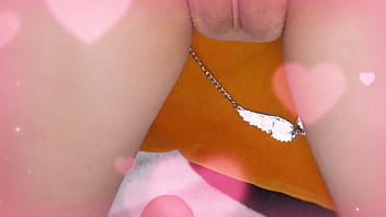 A depraved bitch caresses her nipples rubbing her pussy