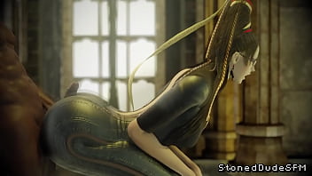 Bayonetta's fucking hot assjob