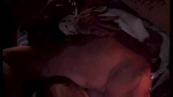 The country lady doggside in the barn enjoys a nice cock