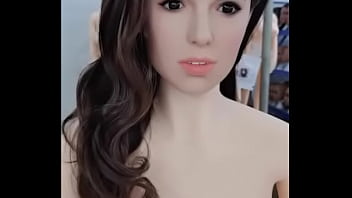 Beautiful silicone head tpe body small breast love doll