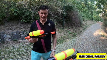 Alexis gets stuffed flooded and pounded by porno dan's cock