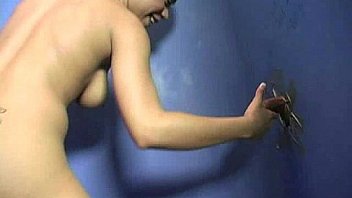 Black babe suck in a gloryhole 6