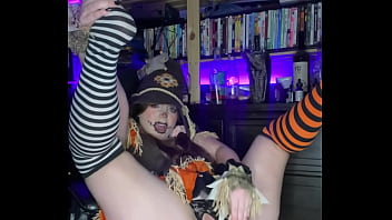 Sexy scarecrow sucks and fucks