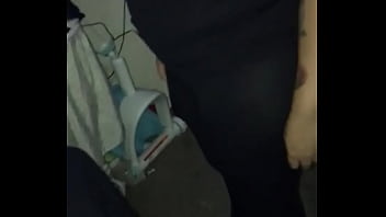 Trying on my see through pants