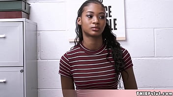 Black chick gets rough fucked on cctv by a mall cop Black chick gets rough fucked on cctv by a mall cop