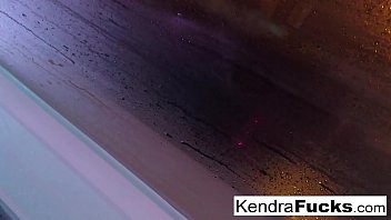 Tiny teen masturbates in the shower