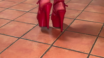 High heels and foot fetish in this lesbian movie with lea pam and petite ange