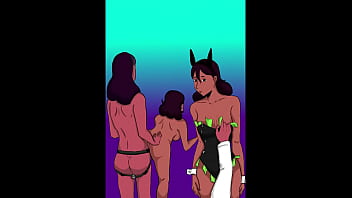 Lesbianas resiven pene futanari