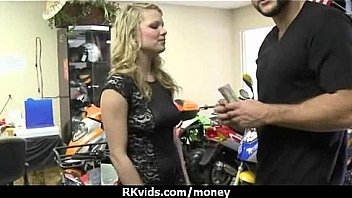 Stunning euro teen gets talked in to giving a blowjob for cash 3