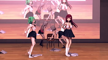 Vtuber girls naked rollin mmd by hisapi