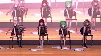 Vtuber girls naked rollin mmd by hisapi