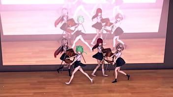 Vtuber girls naked rollin mmd by hisapi