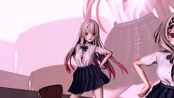 Vtuber girls naked rollin mmd by hisapi