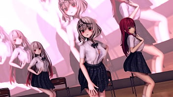 Vtuber girls naked rollin mmd by hisapi