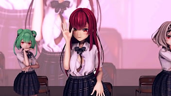 Vtuber girls naked rollin mmd by hisapi