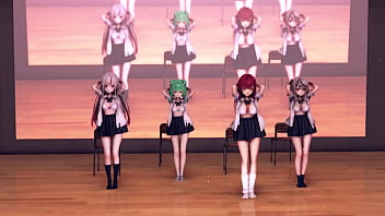 Vtuber girls naked rollin mmd by hisapi