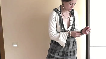 Solo girl student sexy teenager beautiful girl assol fingers masturbating wet pussy gets orgasm and squirt squirting handjob fetish no panties without panties under skirt pussy masturbation