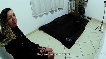 A strip search by an airport police officer ends in sex pov