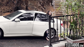 Helpless tourist babe trades her juicy lil cunt for a place to crash at