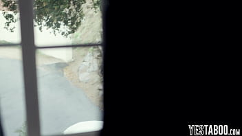 Helpless tourist babe trades her juicy lil cunt for a place to crash at