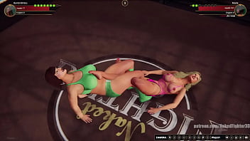 Bambi vs maria nf3d female kinky combat ring