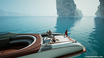 Cyberomance test our water system and driveable boat