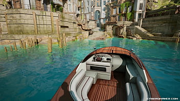 Cyberomance test our water system and driveable boat