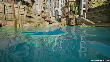 Cyberomance test our water system and driveable boat