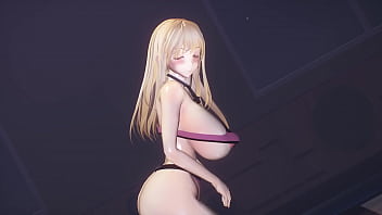 Kancolle ship bismarck in gym sportswear dancing