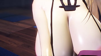 Kancolle ship bismarck in gym sportswear dancing