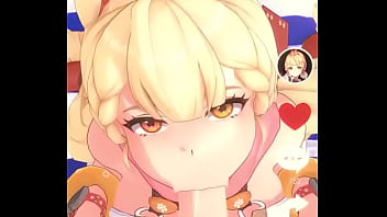 Alice sucks a dick while looking at the camera