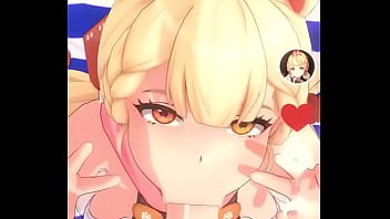 Alice sucks a dick while looking at the camera