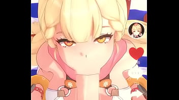 Alice sucks a dick while looking at the camera